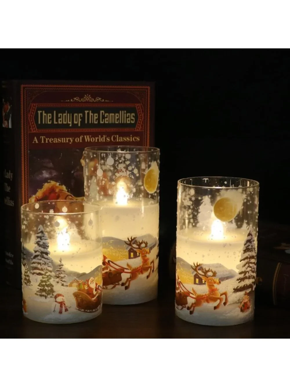 Flameless LED Pillar Candles - Real Wax, Remote & Timer, Christmas Decor, 3 Pack